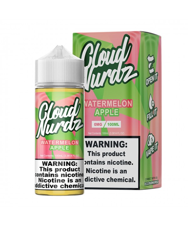 WATERMELON APPLE BY CLOUD NURDZ | 100 ML E-LIQUID