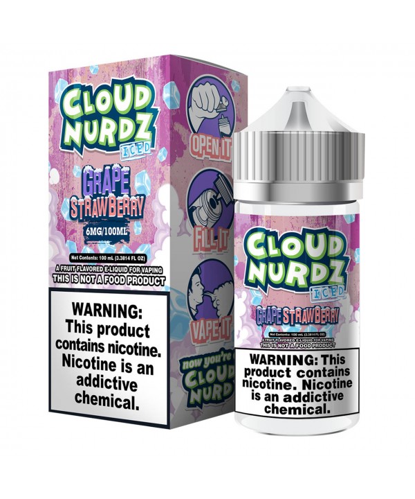 STRAWBERRY GRAPE ICED BY CLOUD NURDZ | 100 ML E-LIQUID