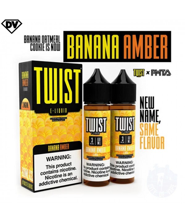 BANANA AMBER BY TWIST E-LIQUIDS | 60 ML X 2 | BANA...