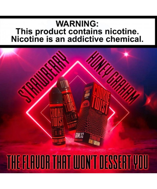 Strawberry Honey Graham|Cookie Twist By Twist E-Liquid's - 120 ML