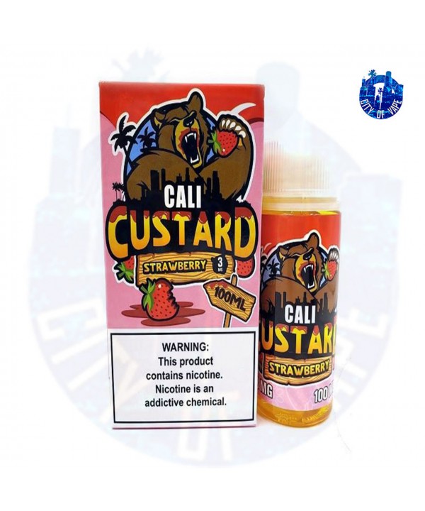 Strawberry By Cali Custard Eliquid - 100 ML