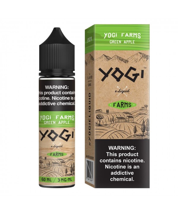 GREEN APPLE BY YOGI FARMS | 60 ML E-LIQUID