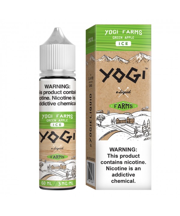 GREEN APPLE ICE BY YOGI FARMS | 60 ML E-LIQUID