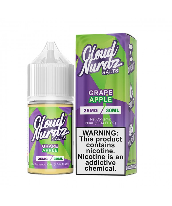 GRAPE APPLE BY CLOUD NURDZ SALTS | 30 ML SALT NICOTINE