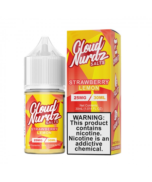 STRAWBERRY LEMON BY CLOUD NURDZ SALTS | 30 ML SALT NICOTINE