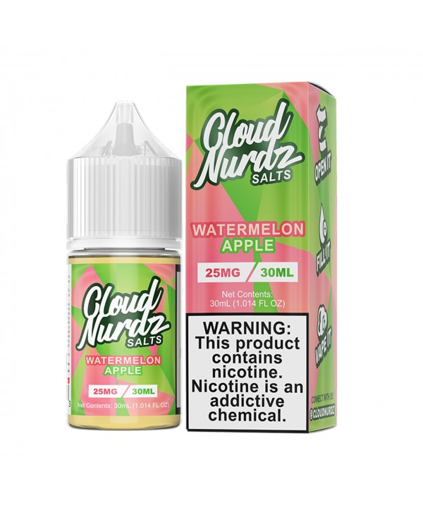 WATERMELON APPLE BY CLOUD NURDZ SALTS | 30 ML SALT...