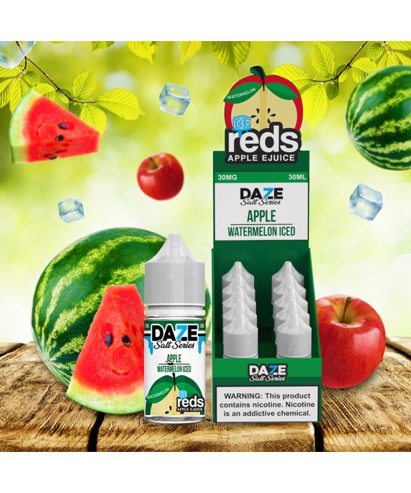 WATERMELON ICE BY REDS APPLE SALTS | 7 DAZE | 30 ML