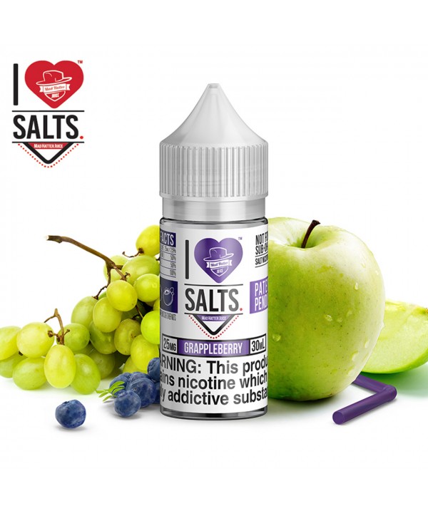 GRAPPLEBERRY - I LOVE SALTS BY MAD HATTER JUICE | ...