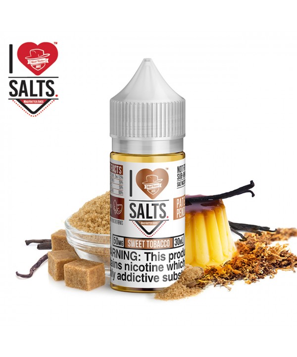 SWEET TOBACCO - I LOVE SALTS BY MAD HATTER JUICE |...