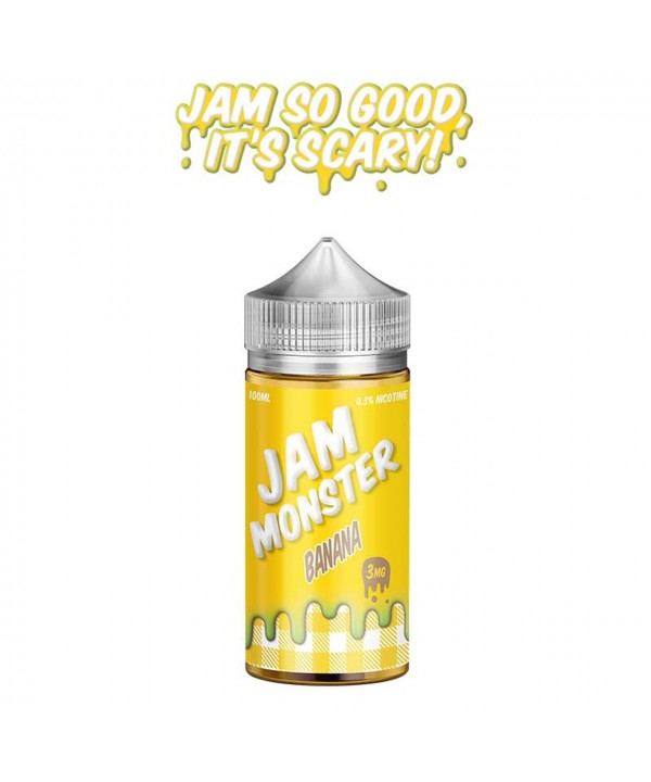 BANANA BY JAM MONSTER E-LIQUIDS | 100 ML BANANA BUTTER TOAST FLAVOR E-JUICE