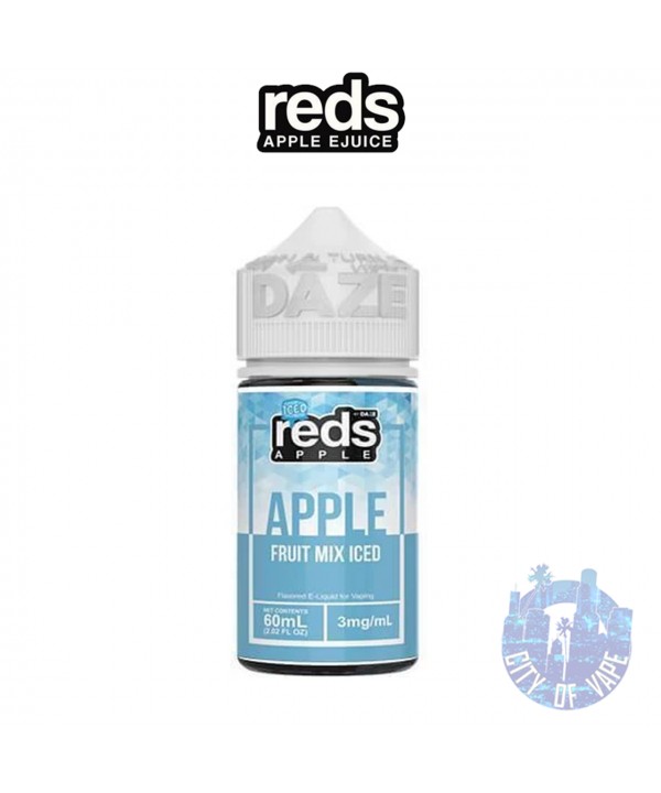 REDS APPLE FRUIT MIX ICED BY 7 DAZE E-LIQUID | 60 ML APPLE ORANGE PINEAPPLE PASSION FRUIT ICED MIX E-JUICE