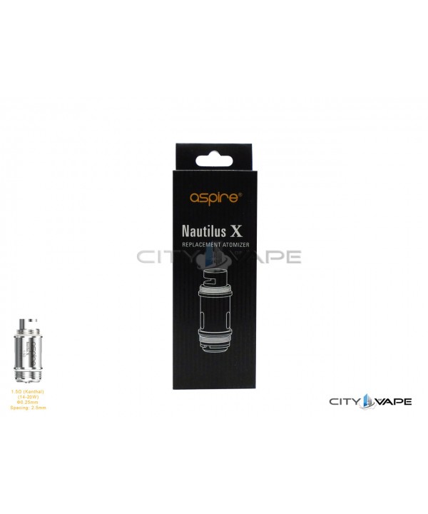 Aspire Nautilus X Coils 1.5Ω (14-20 watts)