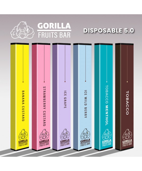 GORILLA FRUITS BAR DISPOSABLE DEVICE 5.0% NICOTINE 300 PUFFS
