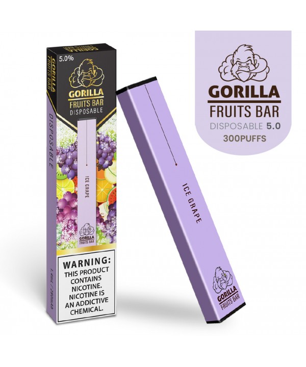 GORILLA FRUITS BAR DISPOSABLE DEVICE 5.0% NICOTINE 300 PUFFS