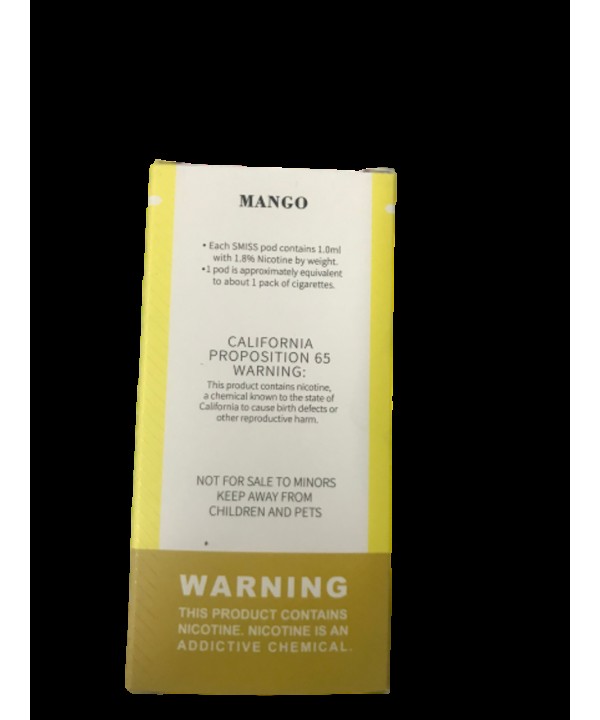 MANGO BY SMISS DISPOSABLE 1.0 ML | 18 MG | 2 PODS PER PACK