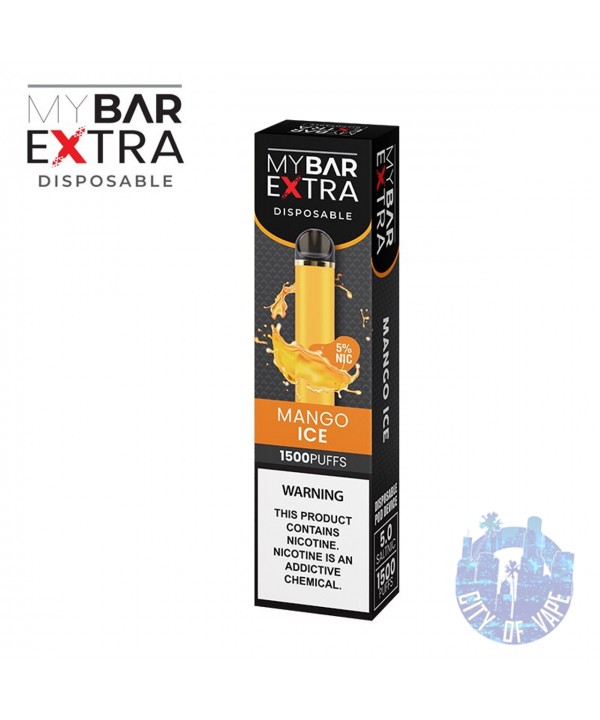 MY BAR EXTRA DISPOSABLE DEVICE | 1500 PUFFS | 5.0% NICOTINE | 4.5 ML