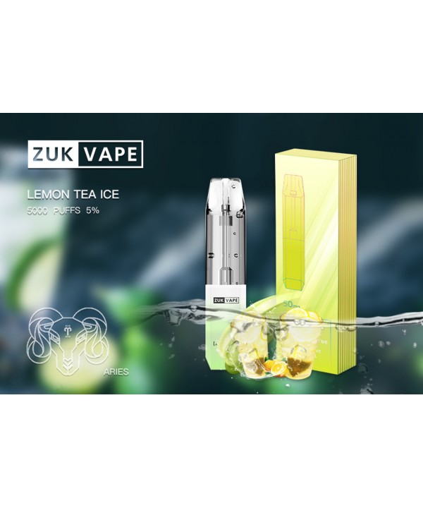 Lemon Tea 5% Nicotine   5,000 Puffs Rechargeable D...