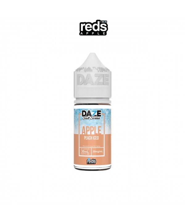 PEACH ICED BY REDS APPLE NICOTINE SALTS | 7 DAZE E-LIQUID | 30 ML SALT NICOTINE