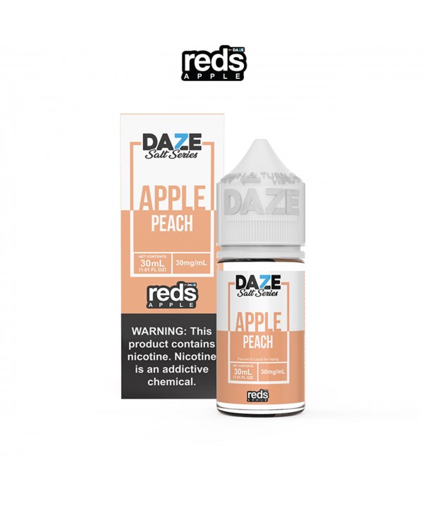 PEACH BY REDS APPLE NICOTINE SALTS | 7 DAZE E-LIQUID | 30 ML SALT NICOTINE