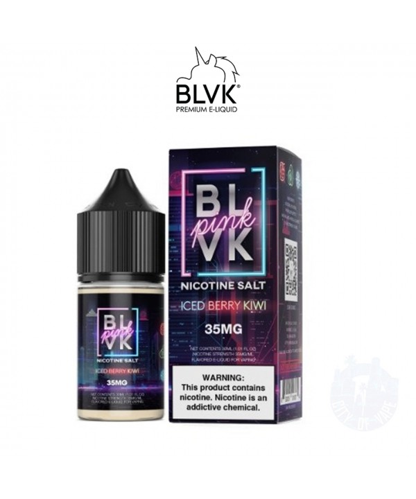 ICED BERRY KIWI NICOTINE SALT BY BLVK PINK | 30 ML STRAWBERRY KIWI ICE SALT NICOTINE