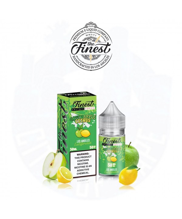 GREEN APPLE CITRUS SALT NICOTINE BY THE FINEST E-L...