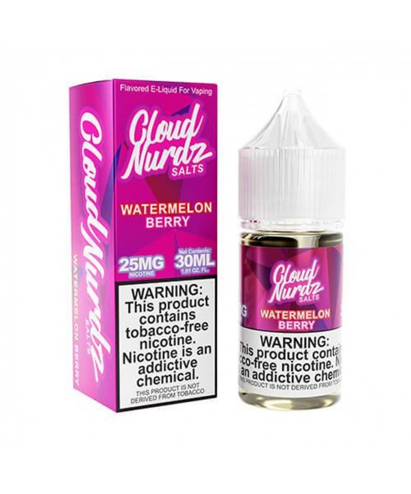 WATERMELON BERRY BY CLOUD NURDZ SALTS | 30 ML SALT NICOTINE