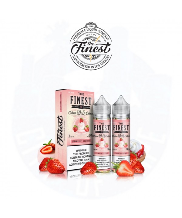 "STRAWBERRY CUSTARD" CRÈME DE LA CRÈME BY THE FINEST E-LIQUID | 2 X 60 ML