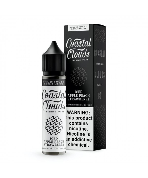 Iced Apple Peach Strawberry Premium e-Juices 60 ML by Coastal Clouds