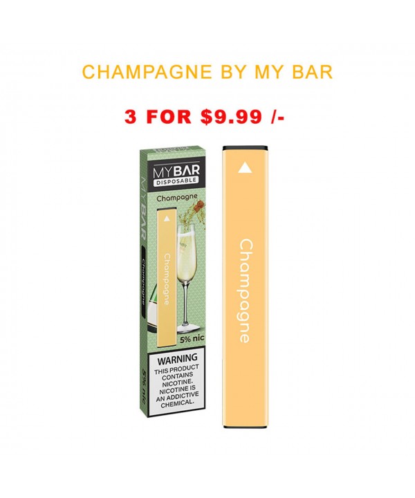 CHAMPAGNE BY MY BAR DISPOSABLE DEVICE | 3 FOR $9.99