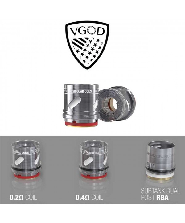 VGOD PRO "SHOTGUN" SUBTANK QUAD COIL | 5 COILS PER PACK