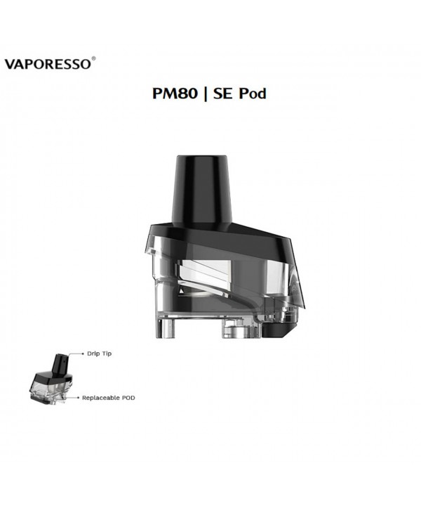 VAPORESSO TARGET PM80 4ML REPLACEMENT PODS | PACK OF 2 (NO COILS INCLUDED)