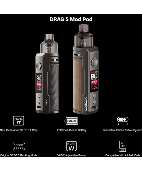 VOPOO DRAG S POD SYSTEM KIT | 60 W POD MOD