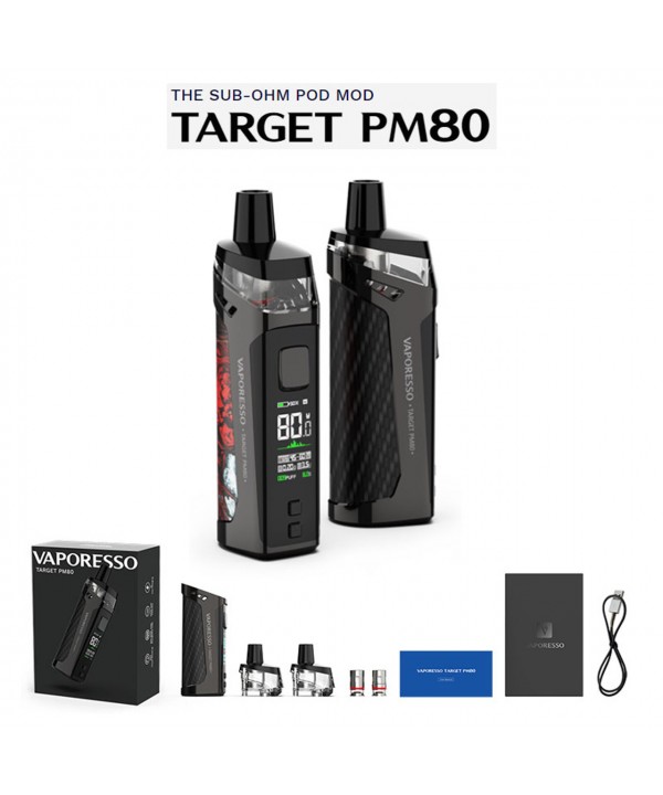 VAPORESSO TARGET PM80 SUB-OHM POD MOD 80 W 2000 MAH KIT