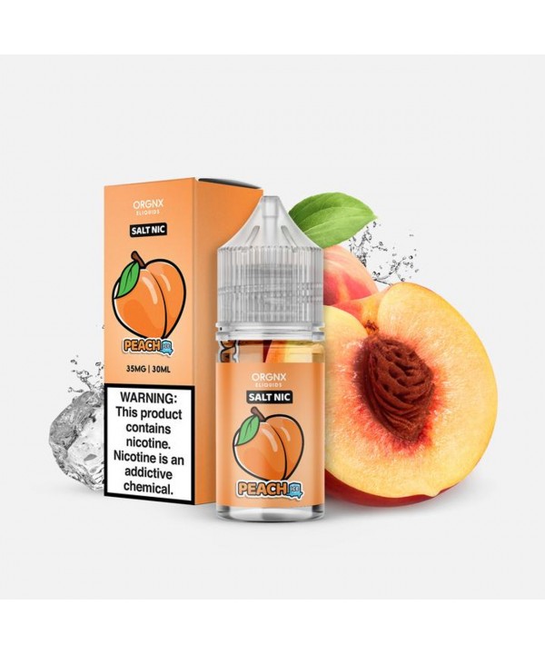 Peach Ice Salt Nic BY ORGNX E-LIQUIDS